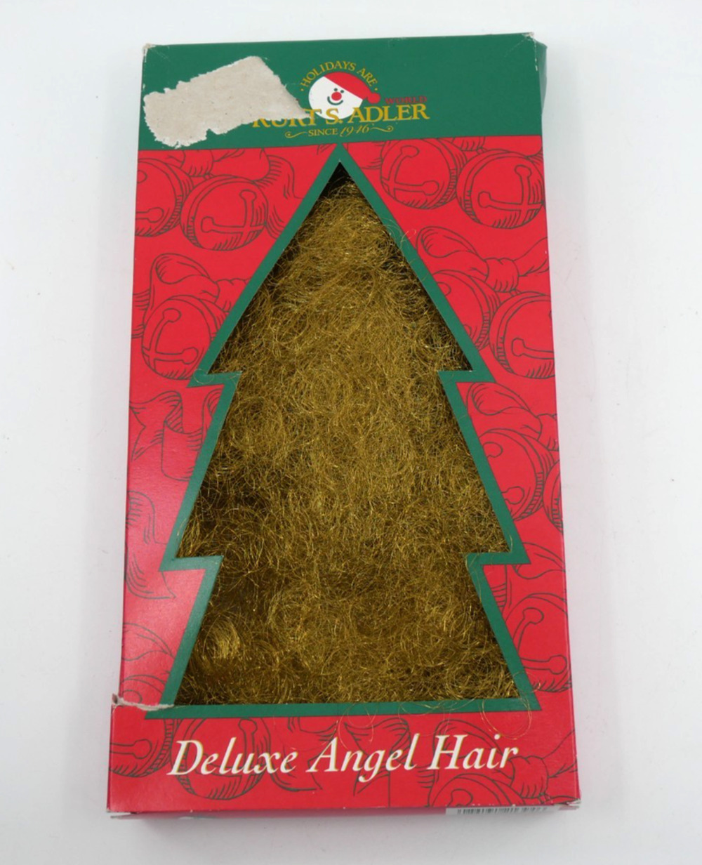 VTG Kurt S Adler Copper Wire Deluxe Angel Hair Christmas Tree Decoration Box
